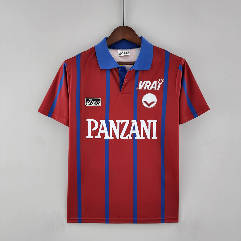 Camisa Bordeaux Home (1) 1993/95 Asics Retrô Masculina