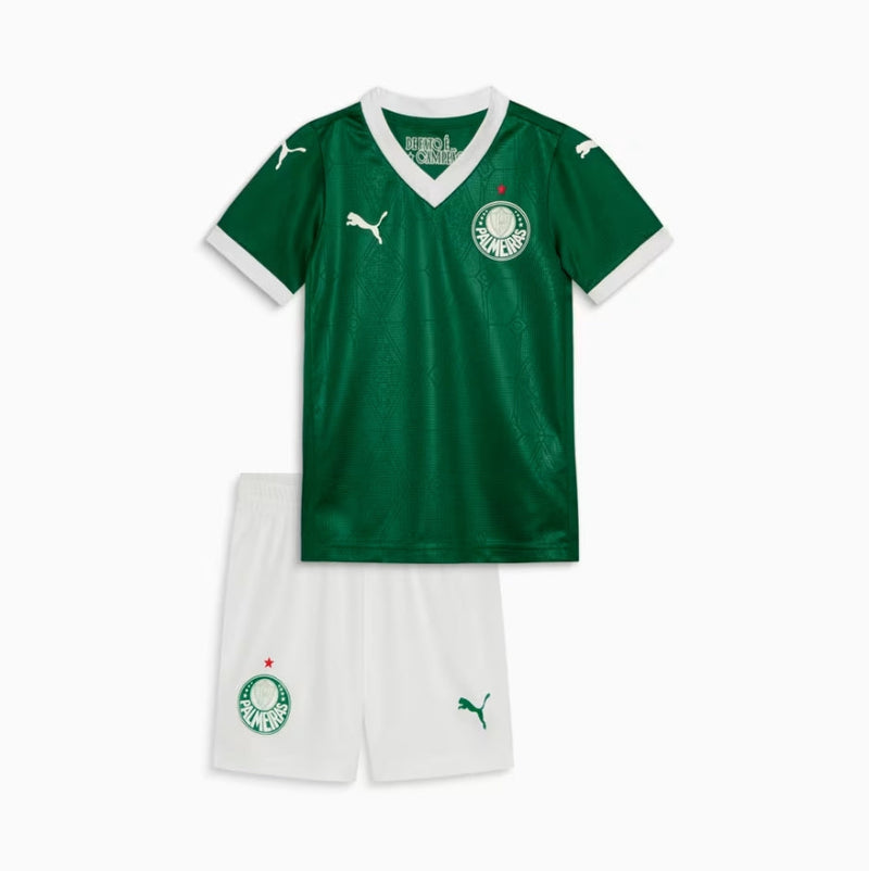 Conjunto Infantil Palmeiras l 2025/26 Verde - Modelo Torcedor Lançamento