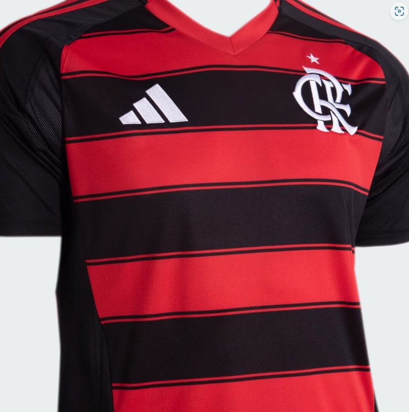 Conjunto Infantil CR Flamengo l 2025/26 Rubro-Negro - Modelo Torcedor Lançamento