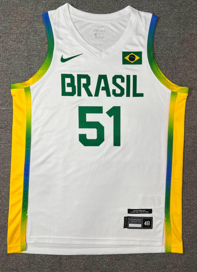 Regata Seleção Brasileira de Basquete Olimpíadas 2024 - Branca