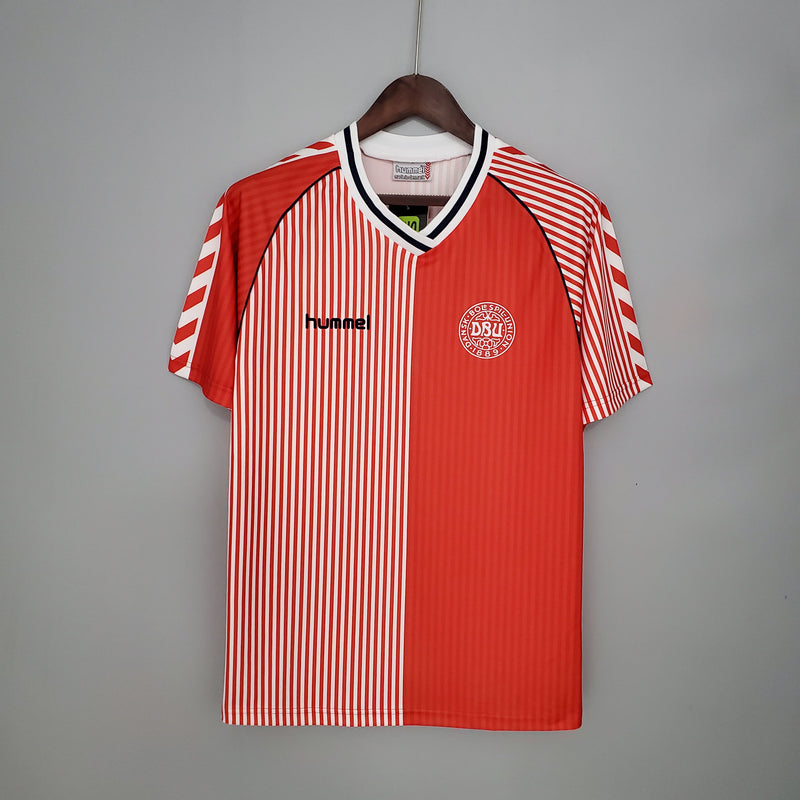 Camisa Dinamarca Home (1) 1986 Hummel Retrô Masculina