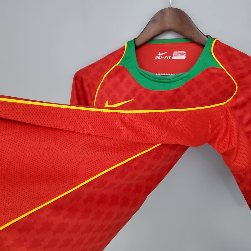 Camisa Portugal Home (1) 2004 Nike Retrô Masculina