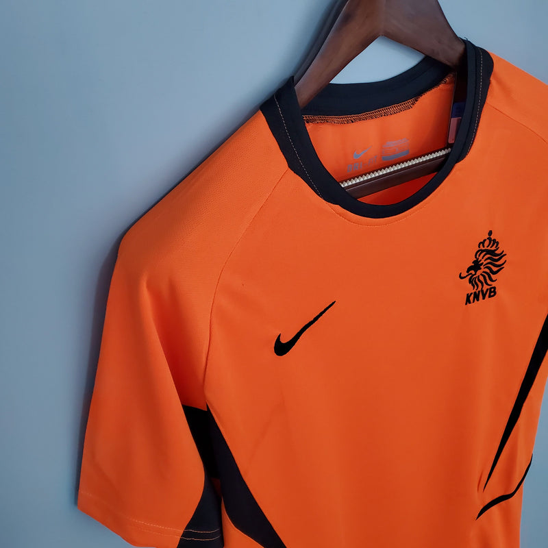 Camisa Holanda Home (1) 2002 Nike Retrô Masculina