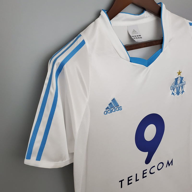 Camisa Olympique de Marseille Home (1) 2002/03 Adidas Retrô Masculina