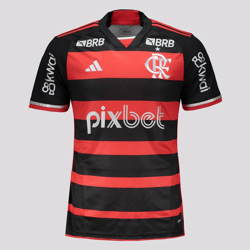 Camisa Flamengo I 24/25 Masculina - Lançamento Com Todos Os Patrocícios