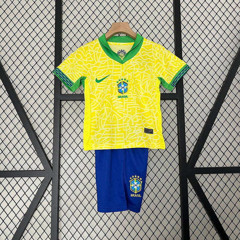 Conjunto Infantil Seleção Brasil l 2024 - Modelo Torcedor