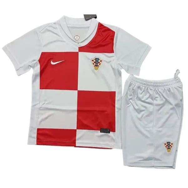 Conjunto Infantil Seleção Croácia l 2024 - Modelo Torcedor