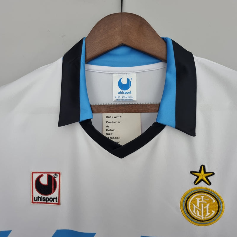 Camisa Inter de Milão Away (2) 1990/91 Uhisport Retrô Masculina