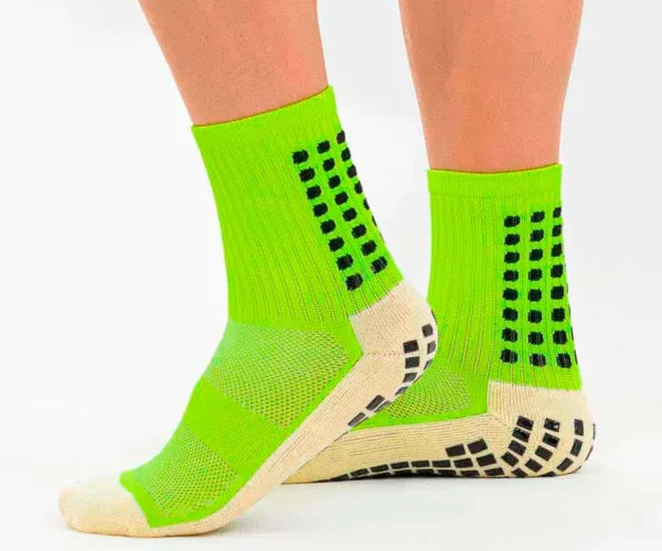 Meia ProSocks® Grip Football - Verde Flourescente